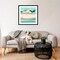 Coastal Village I by June Erica Vess Wood Framed Wall Art Print